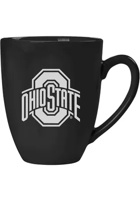 Ohio State Buckeyes Laser Etched Bistro Ceramic Mug - Black