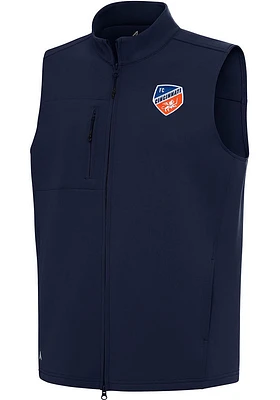 Antigua FC Cincinnati Mens Navy Blue Demand Sleeveless Jacket