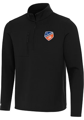 Antigua FC Cincinnati Mens Insider Long Sleeve Qtr Zip Pullover