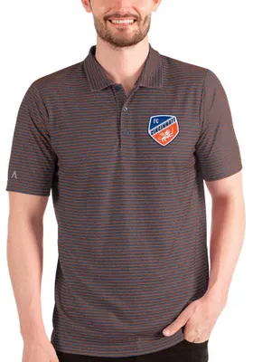 Antigua FC Cincinnati Mens Navy Blue Esteem Short Sleeve Polo