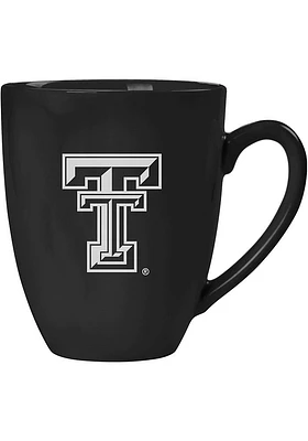 Texas Tech Red Raiders Laser Etched Bistro Ceramic Mug - Black