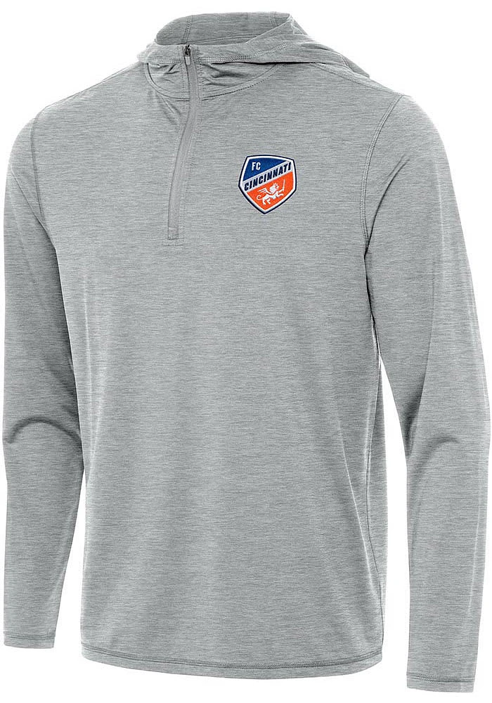 Antigua FC Cincinnati Mens Tidy Long Sleeve 1/4 Zip Pullover