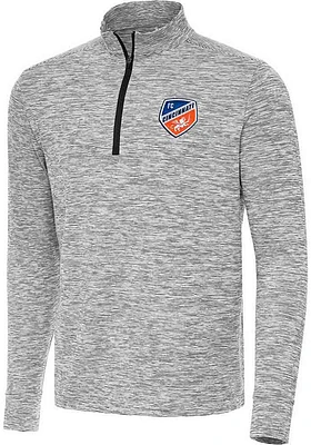 Antigua FC Cincinnati Mens Cause Long Sleeve 1/4 Zip Pullover