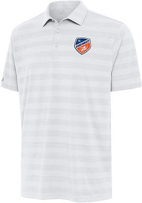 Antigua FC Cincinnati Mens Tunnel Short Sleeve Polo