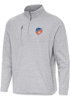 Antigua FC Cincinnati Mens Certain Long Sleeve Qtr Zip Pullover