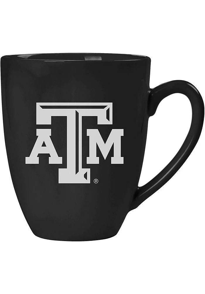 Texas A&M Aggies Laser Etched Bistro Ceramic Mug - Black