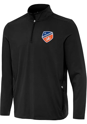 Antigua FC Cincinnati Mens Perilous Long Sleeve 1/4 Zip Pullover