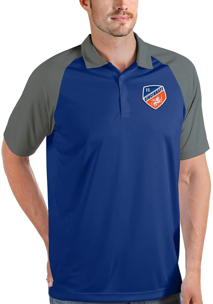 Antigua FC Cincinnati Mens Nova Short Sleeve Polo