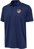 Antigua FC Cincinnati Mens Navy Blue Ellipse Short Sleeve Polo