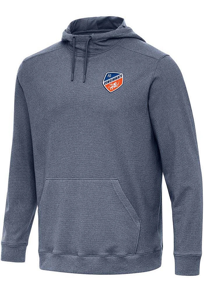 Antigua FC Cincinnati Mens Navy Blue Cloud Long Sleeve Hoodie