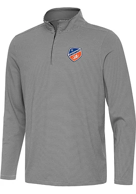 Antigua FC Cincinnati Mens Twine Long Sleeve 1/4 Zip Pullover