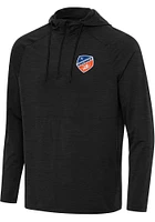 Antigua FC Cincinnati Mens Spikes Long Sleeve Qtr Zip Pullover