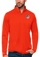 Antigua FC Cincinnati Mens Tribute Long Sleeve 1/4 Zip Pullover