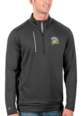 Antigua San Jose State Spartans Mens Generation Long Sleeve Qtr Zip Pullover