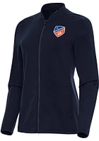 Antigua FC Cincinnati Womens Navy Blue Continual Light Weight Jacket