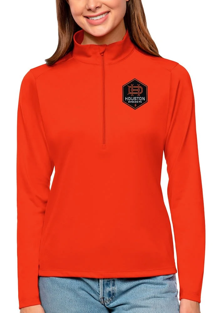 Antigua Houston Dynamo Womens Tribute Qtr Zip Pullover