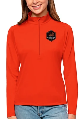 Antigua Houston Dynamo Womens Tribute Qtr Zip Pullover