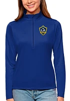 Antigua LA Galaxy Womens Blue Tribute Qtr Zip Pullover