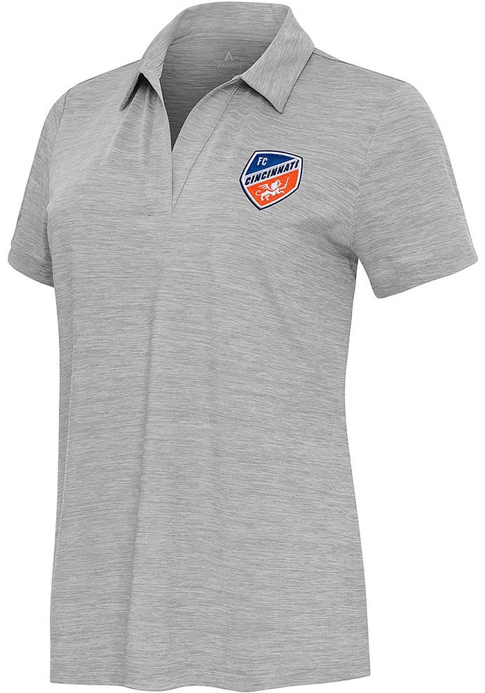 Antigua FC Cincinnati Womens Layout Short Sleeve Polo Shirt