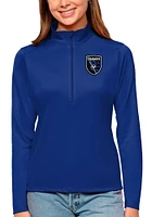 Antigua San Jose Earthquakes Womens Tribute Qtr Zip Pullover
