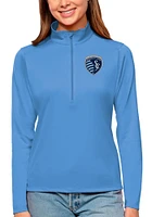Antigua Sporting Kansas City Womens Tribute Qtr Zip Pullover
