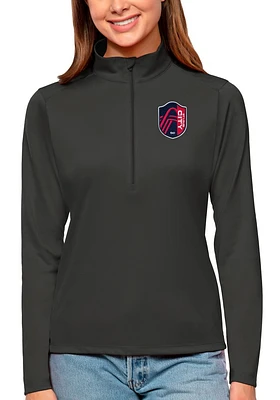 Antigua St Louis City SC Womens Tribute Qtr Zip Pullover