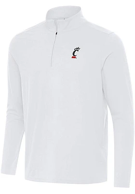 Antigua Cincinnati Bearcats Mens Intent Long Sleeve Qtr Zip Pullover