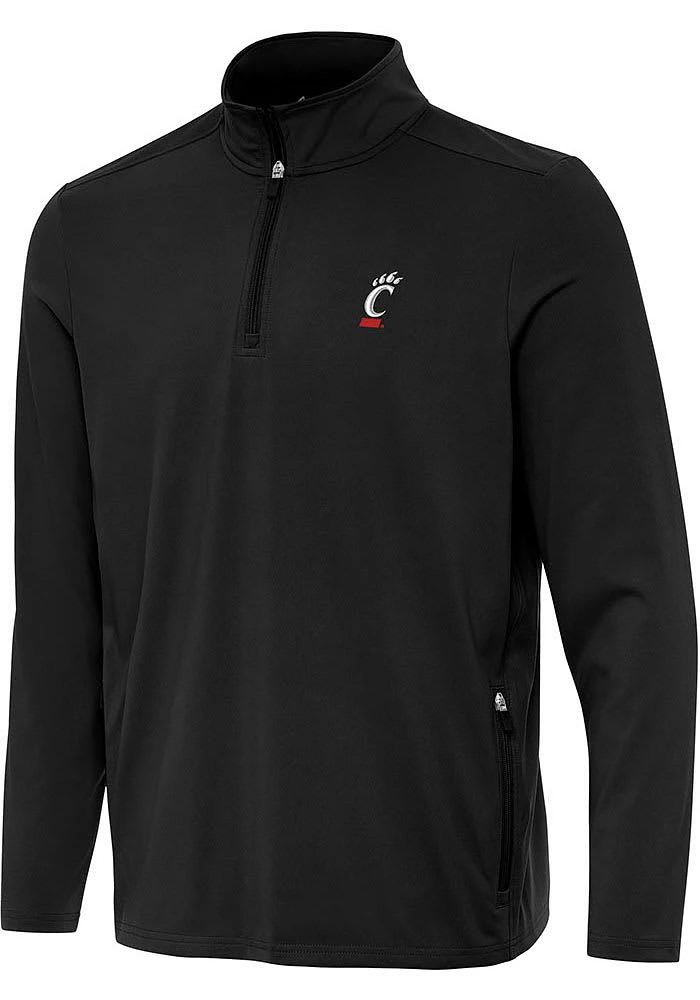 Antigua Cincinnati Bearcats Mens Perilous Long Sleeve Qtr Zip Pullover