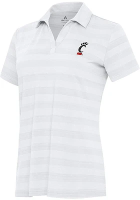 Antigua Cincinnati Bearcats Womens Tunnel Short Sleeve Polo Shirt