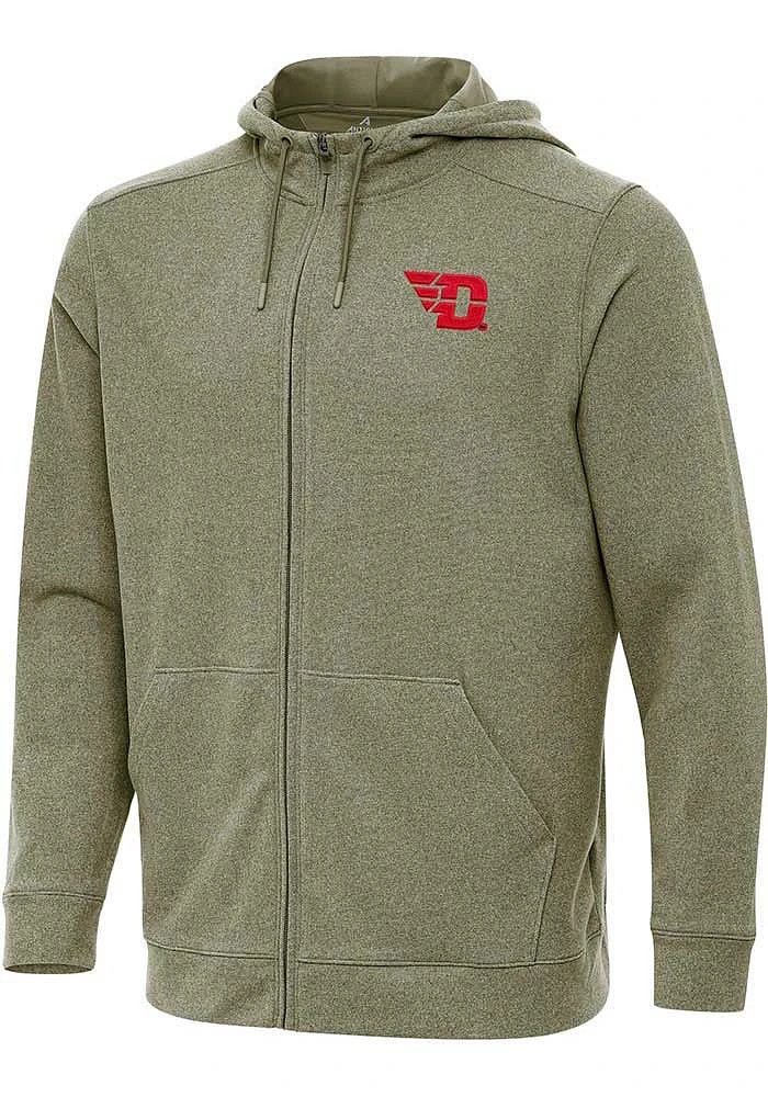 Antigua Dayton Flyers Mens Olive Effortless Light Weight Jacket