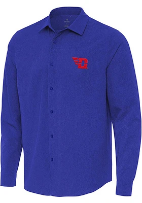 Antigua Dayton Flyers Mens Exposure Long Sleeve Dress Shirt