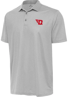 Antigua Dayton Flyers Mens White Rings Short Sleeve Polo