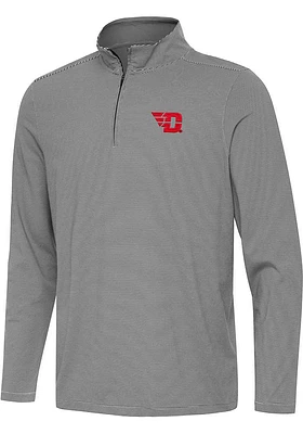 Antigua Dayton Flyers Mens Twine Long Sleeve 1/4 Zip Pullover