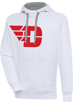 Antigua Dayton Flyers Mens Full Front Victory Long Sleeve Hoodie