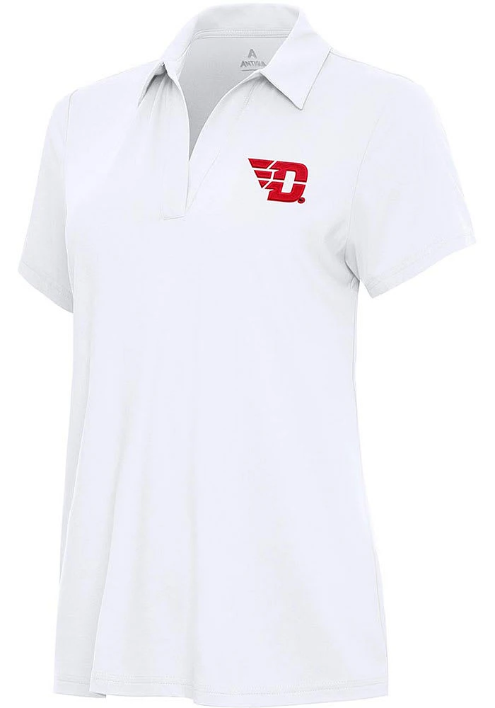 Antigua Dayton Flyers Womens Era Short Sleeve Polo Shirt