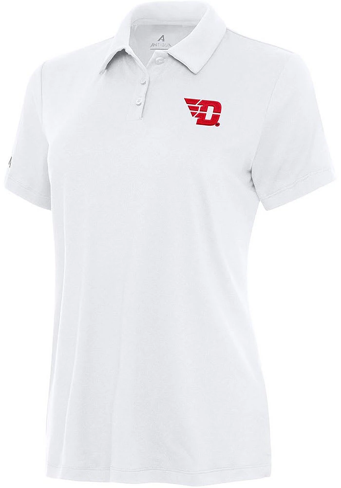 Antigua Dayton Flyers Womens Reprocess Recycled Short Sleeve Polo Shirt