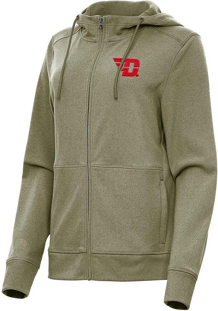 Antigua Dayton Flyers Womens Olive Seeker Light Weight Jacket