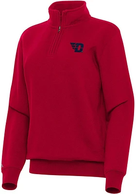 Antigua Dayton Flyers Womens Victory Qtr Zip