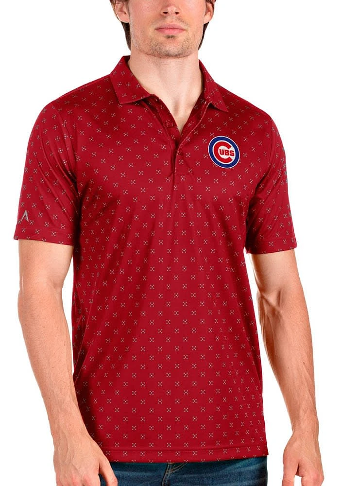 Antigua Chicago Cubs Mens Spark Short Sleeve Polo