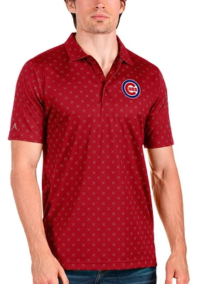 Antigua Chicago Cubs Mens Spark Short Sleeve Polo