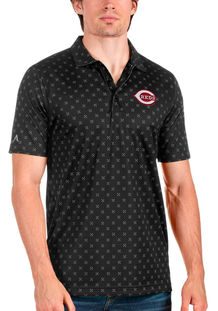 Antigua Cincinnati Reds Mens Spark Short Sleeve Polo