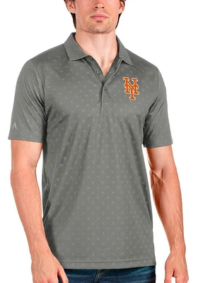 Antigua New York Mets Mens Spark Short Sleeve Polo