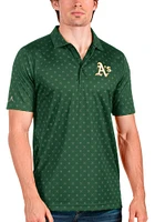 Antigua Oakland Athletics Mens Spark Short Sleeve Polo