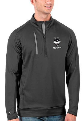 Antigua UConn Huskies Mens Generation Long Sleeve Qtr Zip Pullover