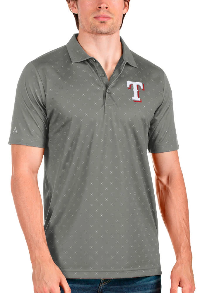 Antigua Texas Rangers Mens Spark Short Sleeve Polo