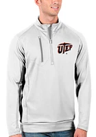Antigua UTEP Miners Mens Generation Long Sleeve Qtr Zip Pullover