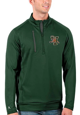 Antigua Vermont Catamounts Mens Green Generation Long Sleeve Qtr Zip Pullover