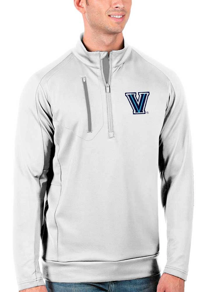 Antigua Villanova Wildcats Mens White Generation Long Sleeve Qtr Zip Pullover