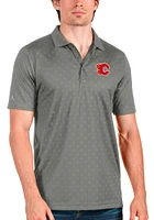 Antigua Calgary Flames Mens Spark Short Sleeve Polo