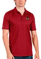 Antigua Chicago Blackhawks Mens Spark Short Sleeve Polo
